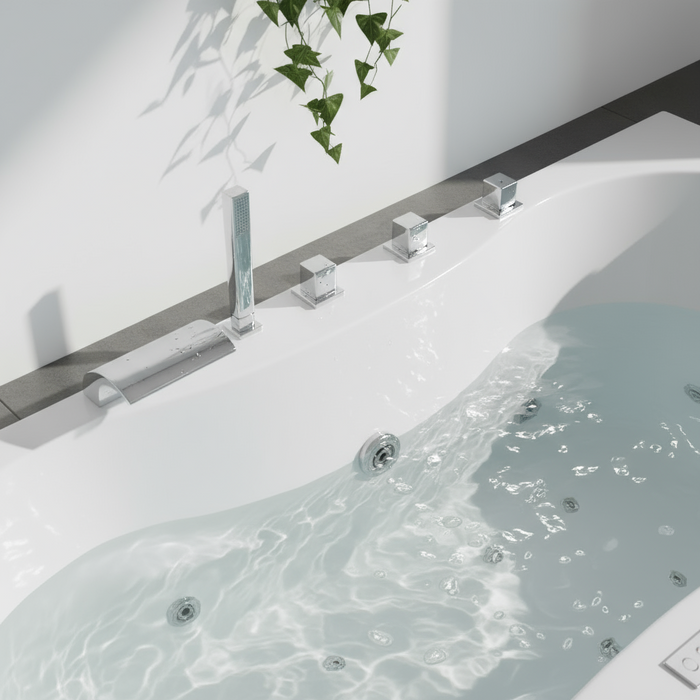 Trento Indoor Whirlpool Badewanne – 20 Massagedüsen, LED, Ozon & Heizung
