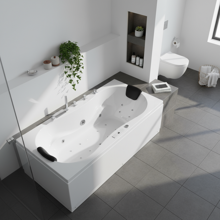 Trento Indoor Whirlpool Badewanne – 20 Massagedüsen, LED, Ozon & Heizung