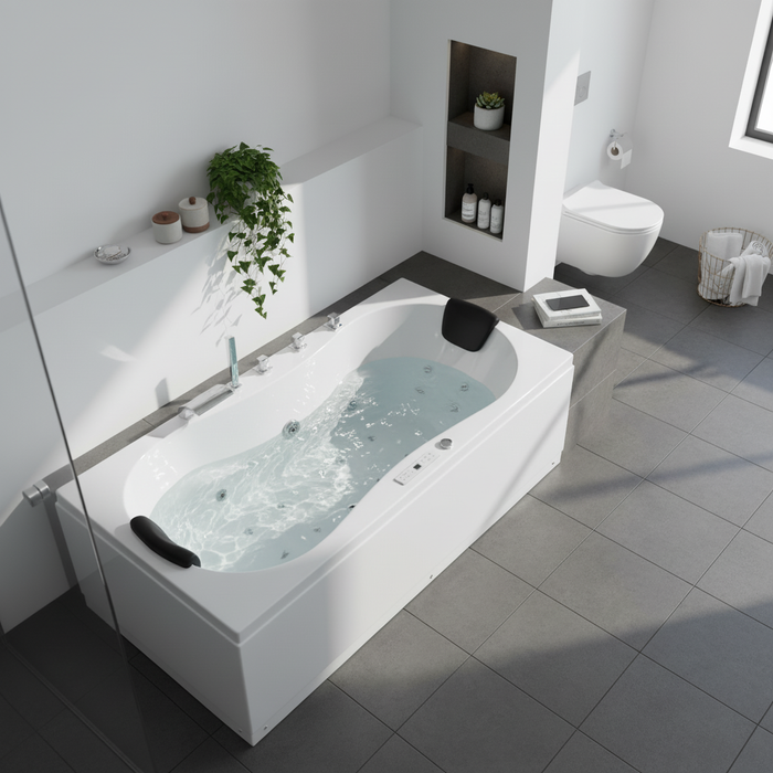 Trento Indoor Whirlpool Badewanne – 20 Massagedüsen, LED, Ozon & Heizung