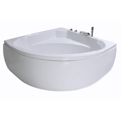 Apollo Eck - Badewanne für 2 Personen - LED Ambiente, Wasserfall und Kopfstützen - Caribia
