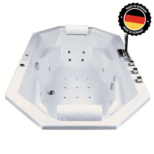 Barbados Premium Indoor Whirlpool – 24 Massagedüsen, LED, Ozon & Heizung - Caribia