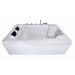 Classic Badewanne für 2 Personen - LED Ambiente, Wasserfall und Kopfstützen - Caribia