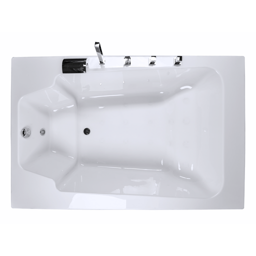 Classic Badewanne für 2 Personen - LED Ambiente, Wasserfall und Kopfstützen - Caribia