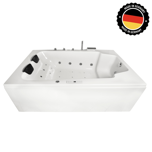 Classic Premium Indoor Whirlpool – 24 Massagedüsen, LED, Ozon & Heizung - Caribia