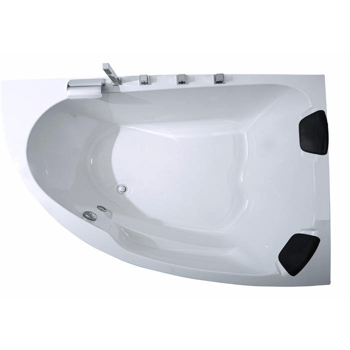 Delta - XL Badewanne für 2 Personen - LED Ambiente, Wasserfall und Kopfstützen - Caribia