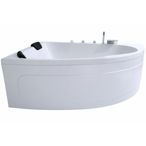 Delta - XL Badewanne für 2 Personen - LED Ambiente, Wasserfall und Kopfstützen - Caribia