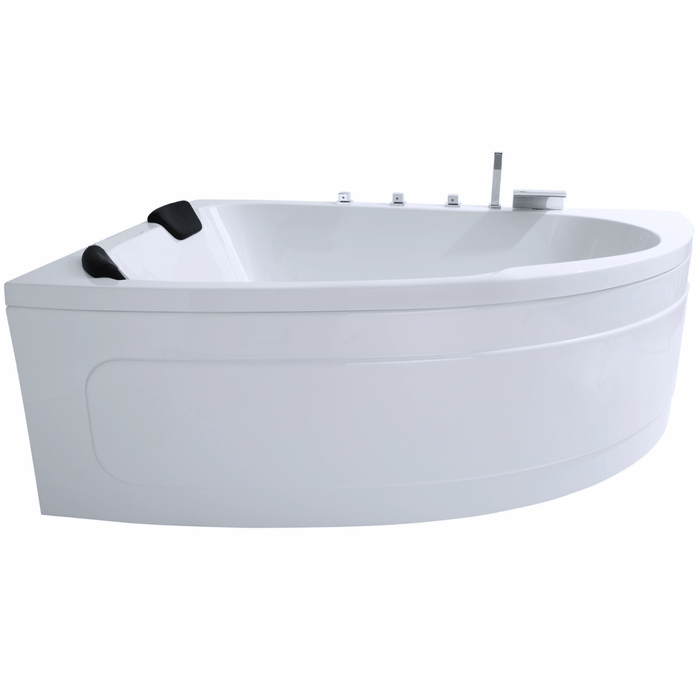 Delta - XL Badewanne für 2 Personen - LED Ambiente, Wasserfall und Kopfstützen - Caribia