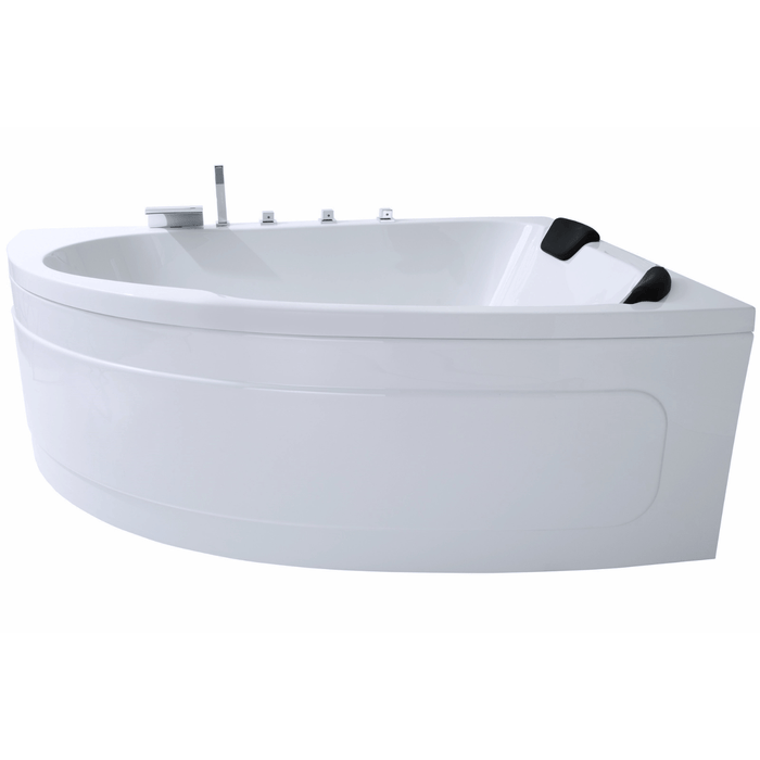 Delta - XL Badewanne für 2 Personen - LED Ambiente, Wasserfall und Kopfstützen - Caribia