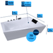 Diagool Badewanne für 2 Personen - LED Ambiente, Wasserfall und Kopfstützen - Caribia