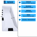 Diagool Badewanne für 2 Personen - LED Ambiente, Wasserfall und Kopfstützen - Caribia