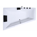 Diagool Badewanne für 2 Personen - LED Ambiente, Wasserfall und Kopfstützen - Caribia