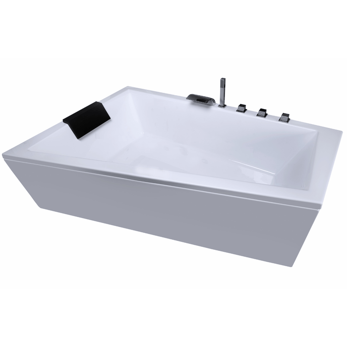 Diagool Badewanne für 2 Personen - LED Ambiente, Wasserfall und Kopfstützen - Caribia