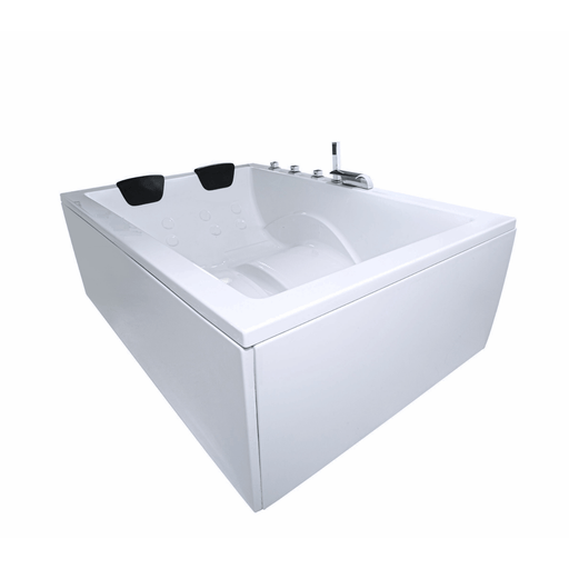 Dynasty Doppel - Badewanne für 2 Personen - LED Ambiente, Wasserfall und Kopfstützen - Caribia