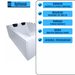 Dynasty Doppel - Badewanne für 2 Personen - LED Ambiente, Wasserfall und Kopfstützen - Caribia