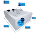 Dynasty Premium (Doppelwanne) Whirlpool – 24 Massagedüsen, LED, Ozon & Heizung - Caribia