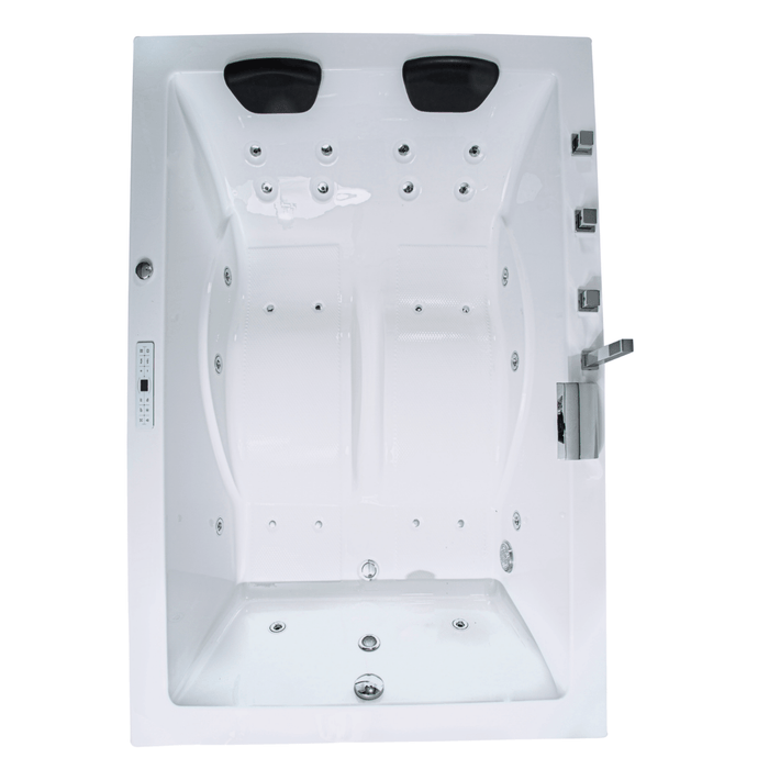 Dynasty Premium (Doppelwanne) Whirlpool – 24 Massagedüsen, LED, Ozon & Heizung - Caribia