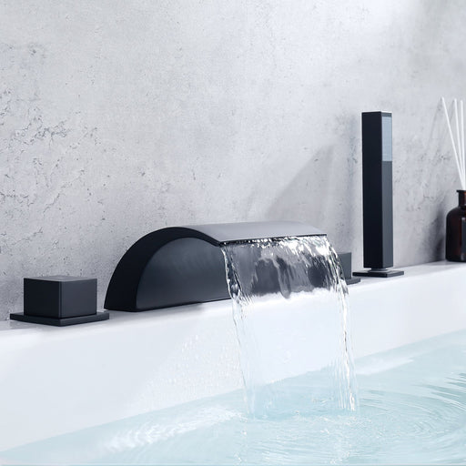 Elegante 5 - Loch Armatur mit Design Wasserfall - Caribia
