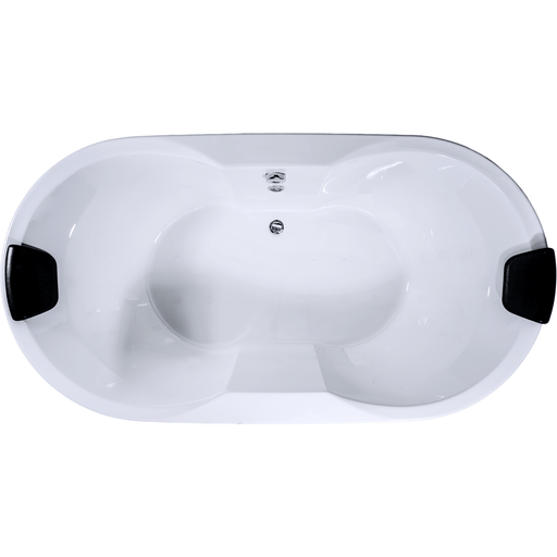 Miami Badewanne für 2 Personen - LED Ambiente, Wasserfall und Kopfstützen - Caribia