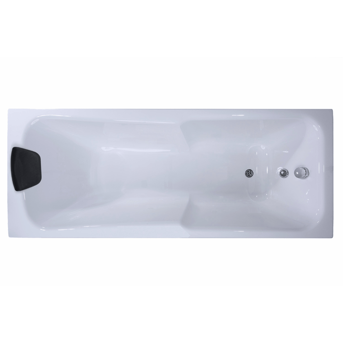 Rhodos Badewanne - LED Ambiente, Wasserfall und Kopfstützen - Caribia