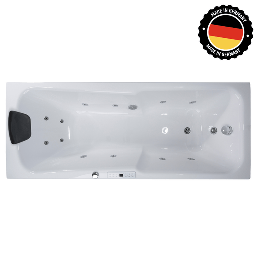 Rhodos Premium Indoor Whirlpool – 24 Massagedüsen, LED, Ozon & Heizung - Caribia