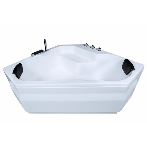 Samoa Badewanne für 2 Personen - LED Ambiente, Wasserfall und Kopfstützen - Caribia