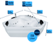Samoa Premium Indoor Eck - Whirlpool – 24 Massagedüsen, LED, Ozon & Heizung - Caribia