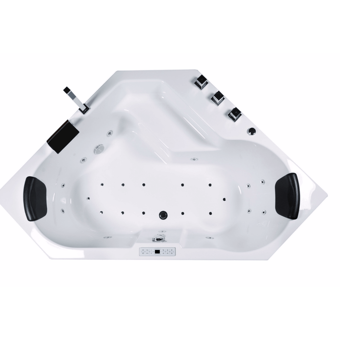 Samoa Premium Indoor Eck - Whirlpool – 24 Massagedüsen, LED, Ozon & Heizung - Caribia