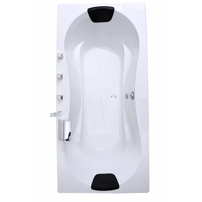 Trento Badewanne für 2 Personen - LED Ambiente, Wasserfall und Kopfstützen - Caribia