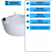 Vanaty Badewanne für 2 Personen - LED Ambiente, Wasserfall und Kopfstützen - Caribia