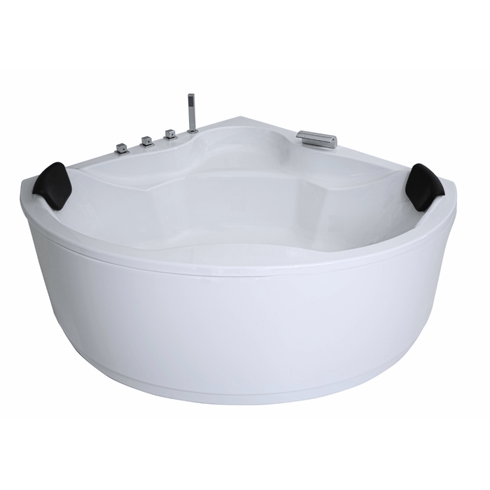 Vanaty Badewanne für 2 Personen - LED Ambiente, Wasserfall und Kopfstützen - Caribia