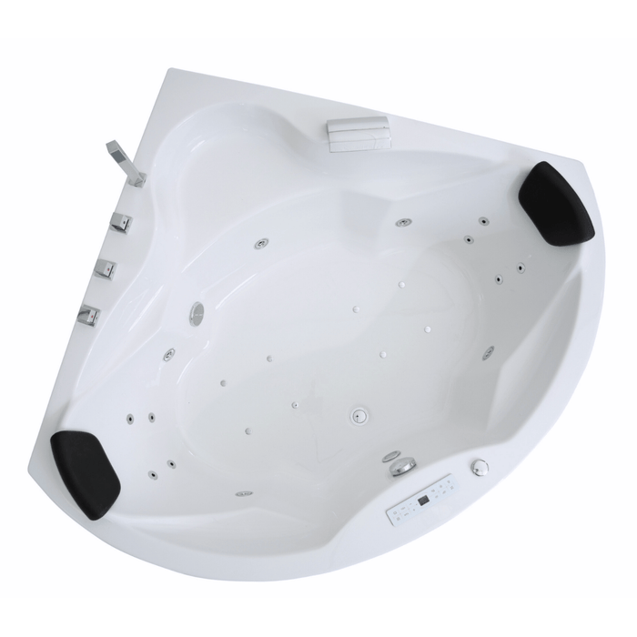 Vanaty Premium Indoor Eck - Whirlpool – 24 Massagedüsen, LED, Ozon & Heizung - Caribia