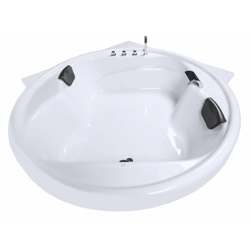 Vidal - XXL Badewanne für 2 Personen - LED Ambiente, Wasserfall und Kopfstützen - Caribia