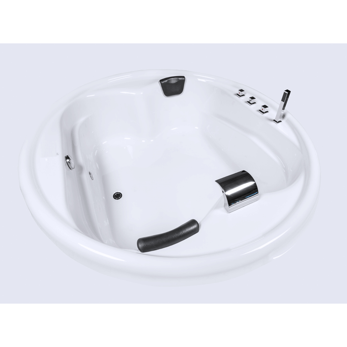 Vidal - XXL Badewanne für 2 Personen - LED Ambiente, Wasserfall und Kopfstützen - Caribia