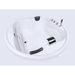 Vidal - XXL Badewanne für 2 Personen - LED Ambiente, Wasserfall und Kopfstützen - Caribia