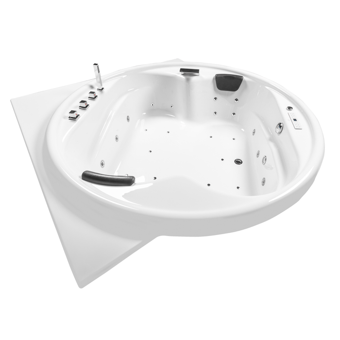 Vidal - XXL Premium Indoor Whirlpool – 24 Massagedüsen, LED, Ozon & Heizung - Caribia