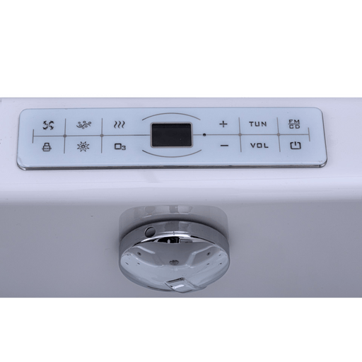 X - Tube Badewanne für 2 Personen - LED Ambiente, Wasserfall und Kopfstützen - Caribia