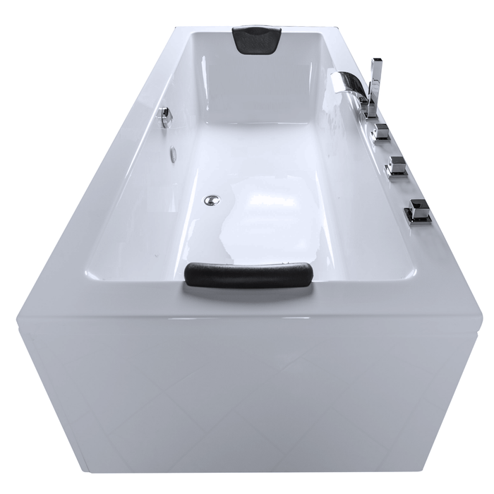 X - Tube Badewanne für 2 Personen - LED Ambiente, Wasserfall und Kopfstützen - Caribia