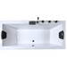 X - Tube Badewanne für 2 Personen - LED Ambiente, Wasserfall und Kopfstützen - Caribia